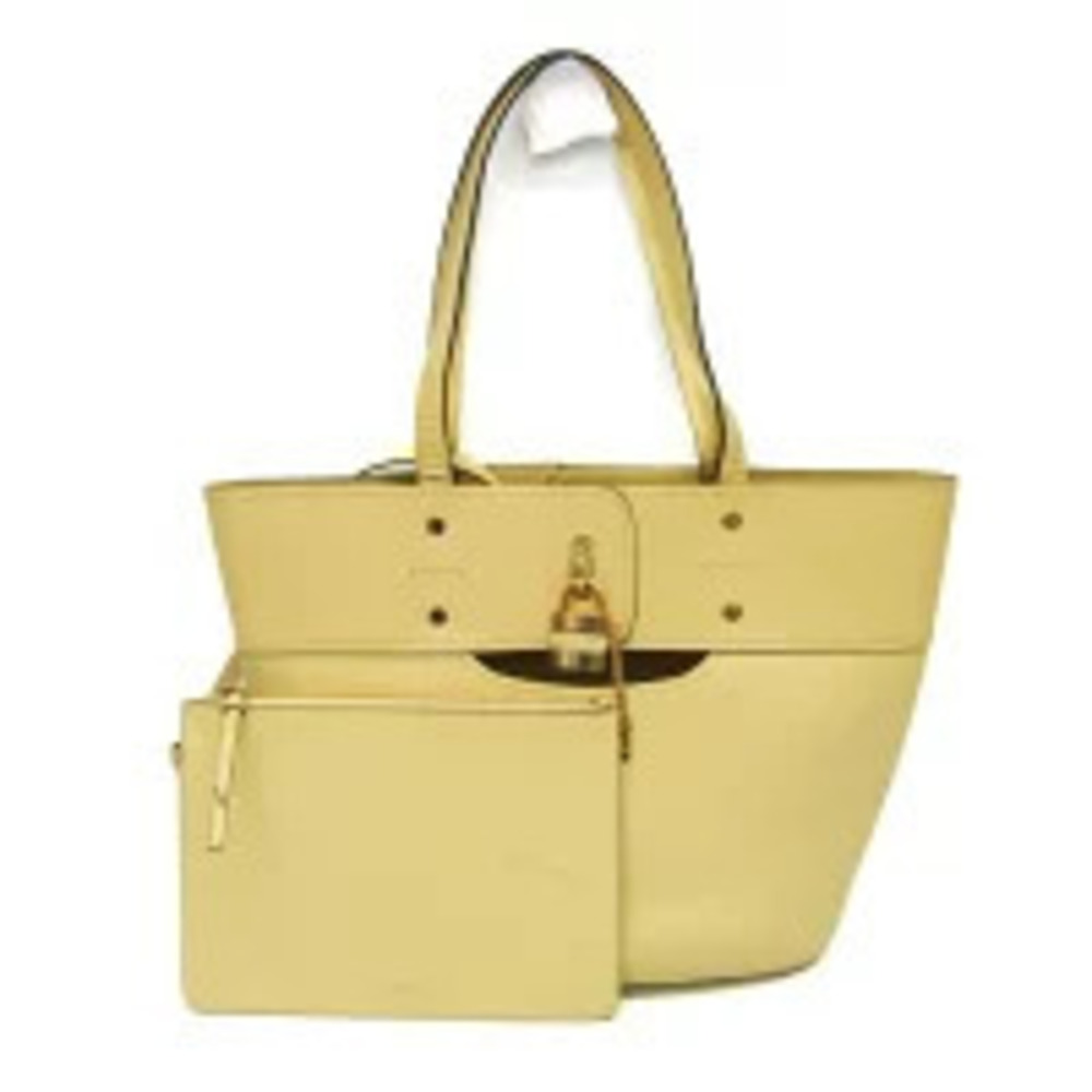 Chloe Abby Leather Tote Bag Yellow